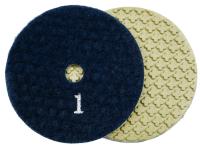 Алмазные гибкие шлифовальные круги КРЕСТИК Pads 5-STEP №1 D100
