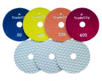Алмазные гибкие шлифовальные круги TRADECITY Pads 7-STEP D100 комплект